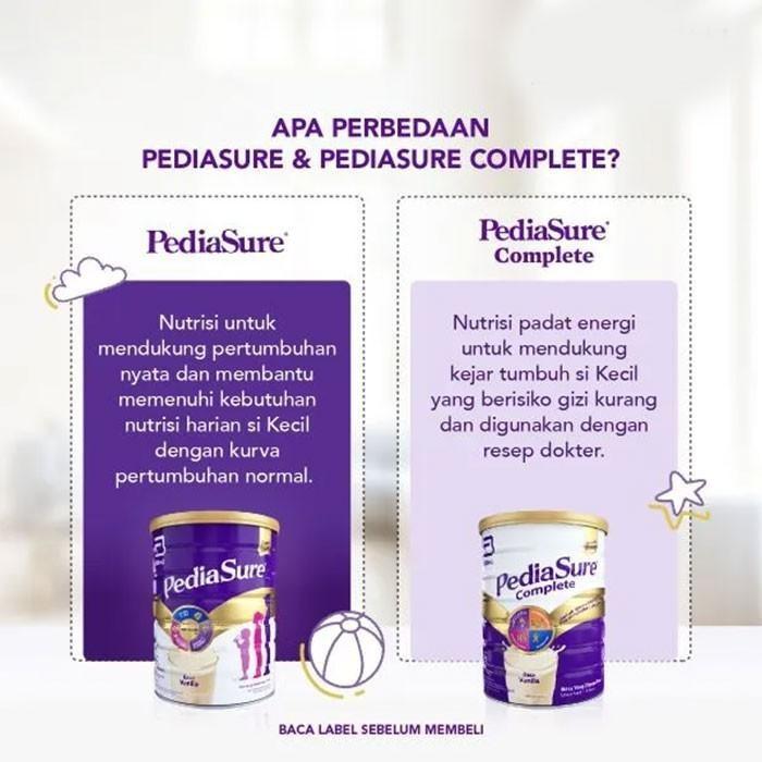 Gambar WEGO!! PEDIASURE COMPLETE VANILLA 400 GR | SUSU DENGAN NUTRISI LENGKAP dari fikaarjun98 undefined Tokopedia