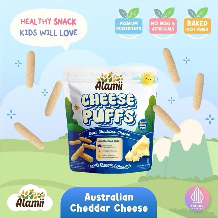 Gambar Alamii Puffs Snack - Snack / Cemilan Anak Sehat/cemilan gluten free/biskuit anak gluten free - Cheese dari General Acc Shop undefined Tokopedia