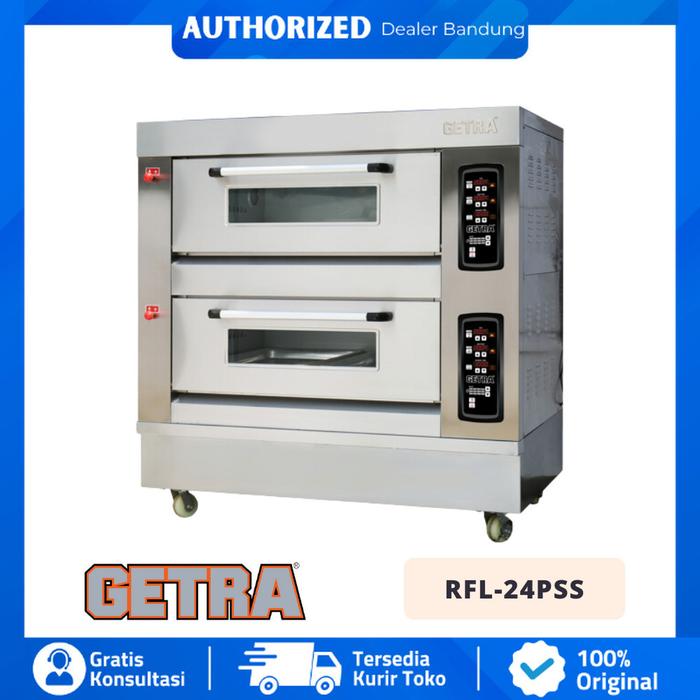 Gambar GETRA RFL-24PSS PIZZA OVEN LISTRIK GAS 2 DECK 4 TRAY dari Authorized Dealer Bandung undefined Tokopedia