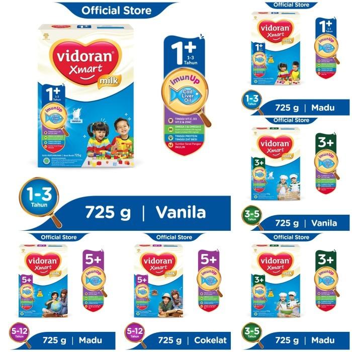 Gambar WEGO!! SUSU Vidoran Xmart 1+ DAN 3+ RASA Vanila / Madu 725 gram dari fikaarjun98 undefined Tokopedia
