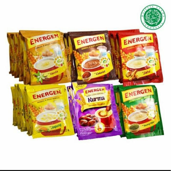 Gambar R1CH.  Energen Coklat Vanilla Jahe Jagung Kacang Hijau Ijo Kurmal isi 5pcs dari tokorizki5666 undefined Tokopedia