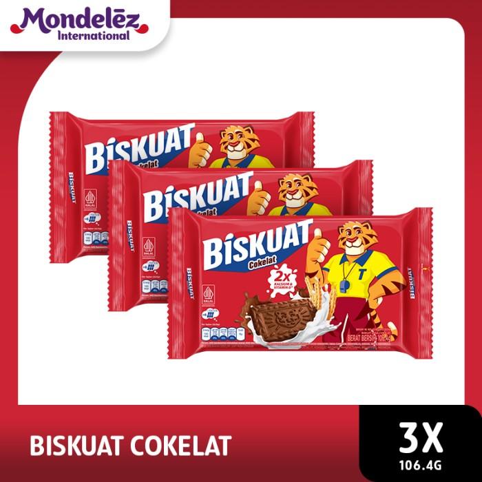Gambar R1CH.  Biskuat Biskuit Cokelat 106.4g - 3 Pack dari tokorizki5666 undefined Tokopedia
