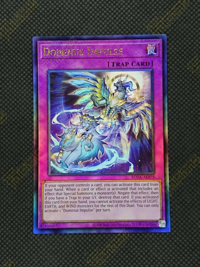 Gambar YuGiOh AE ROTA-AE079 Dominus Impulse - Ultimate Rare dari Fairians Card Game Merchant undefined Tokopedia