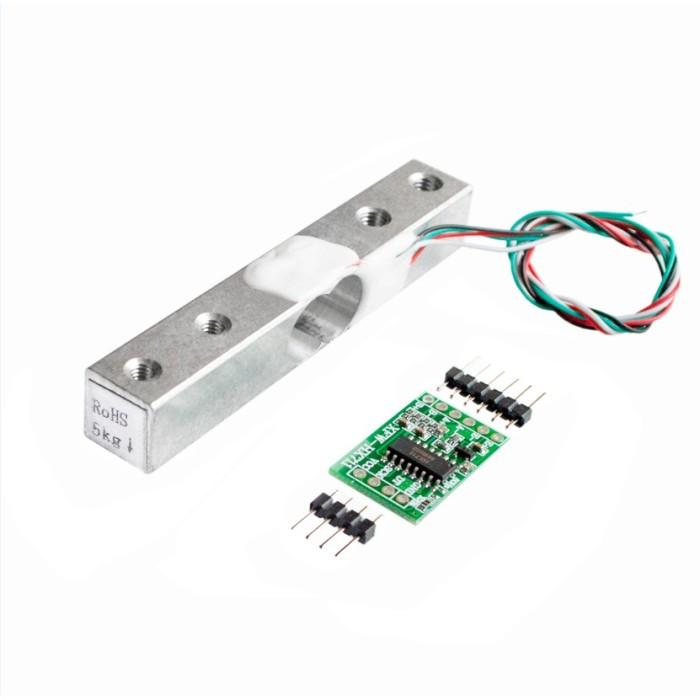 Gambar Weight Sensor Load Cell 1kg 5kg 20kg 50kg Sensor Berat + HX711 Driver - 1Kg+HX711 dari Elca Studio undefined Tokopedia