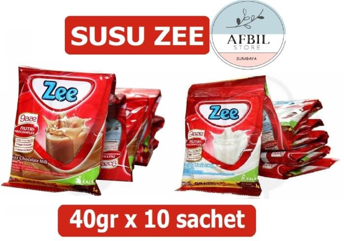Gambar Come!! [Grosir] Susu Zee Chocolate/Vanilla 1 Renceng (40gr x 10 sachet) dari rusincell undefined Tokopedia