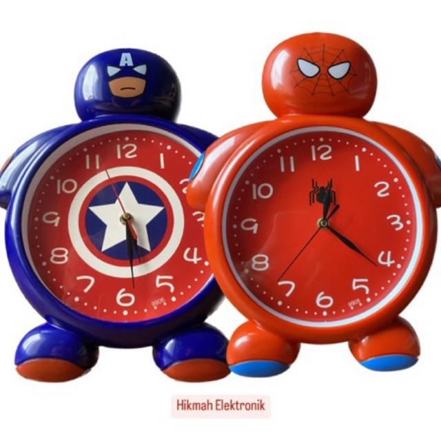 Gambar jam dinding ironman spiderman captain america 9904 9906/jam dinding karakter/jam dinding unik/jam dinding super hero/ Jam dinding marvel avengers/ jam dinding spiderman captain america besar jumbo - Spiderman dari hikmahelektronik undefined Tokopedia
