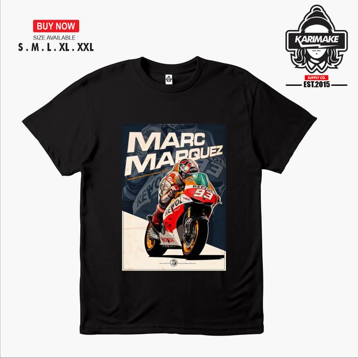 Gambar LEO_09 Kaos Baju Motogp MARC MARQUEZ MM93 POSTER Kaos Otomotif - Karimake - V1 - HITAM, S dari INDEKSTOK undefined Tokopedia