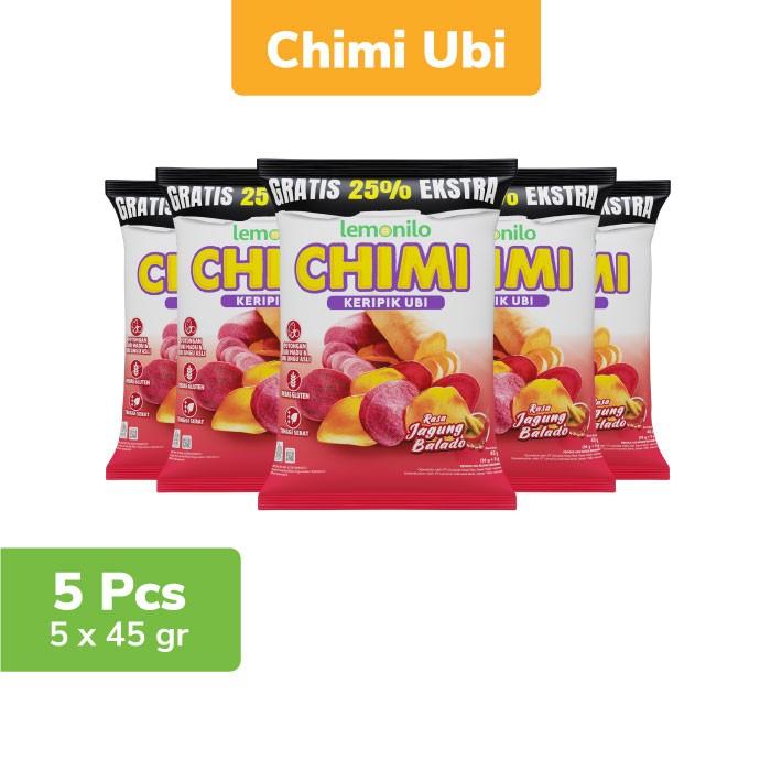 Gambar 5 Pcs Lemonilo Chimi Ubi Jagung Balado 45g dari LOLLY 9 MART undefined Tokopedia