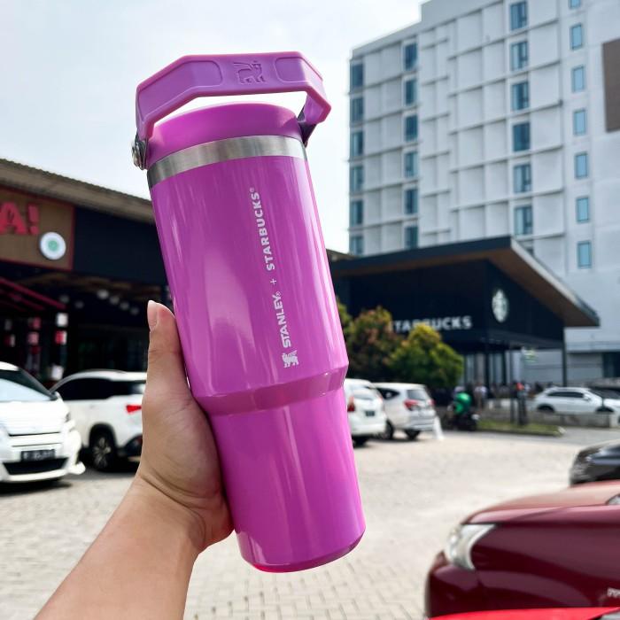 Gambar PREMIUM Tumbler Tumblr Venti Stainless STANLEY x STARBUCKS - Handle Purple dari High More Template undefined Tokopedia