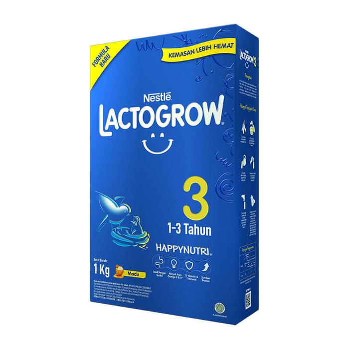 Gambar PROMOO LACTOGROW 3 MADU / VANILLA 1KG (SUSU PERTUMBUHAN ANAK 1-3 TAHUN) - Madu dari Grosiran Simeut1 undefined Tokopedia