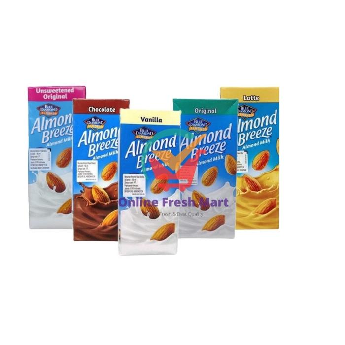 Gambar Blue Diamond Susu Almond Breeze Almond Milk Original Vanilla Chocolate Latte Unswetened 946 ml - Online Fresh Mart Denpasar - ORIGINAL dari Online Fresh Mart undefined Tokopedia