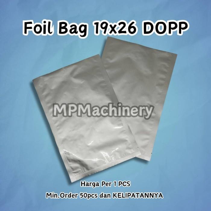 Gambar KEMASAN BAG FULL ALUMUNIUM FOIL 19x26 19x26cm - 19x26cm Dopp dari MPMachinery undefined Tokopedia