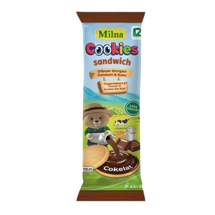 Gambar Milna Cookies Sandwich Choco Cokelat Cheese Keju Biskuit 1 sachet 24 g untuk 12 bulan+ - Coklat 24g dari DuniaBayiku undefined Tokopedia