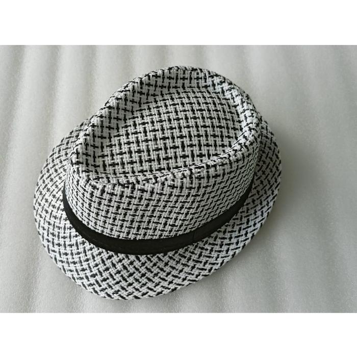 Gambar MAYSTAR TOPI FEDORA RAJUT IMPORT ANYAMAN T48 - Putih dari tokoagoy# undefined Tokopedia