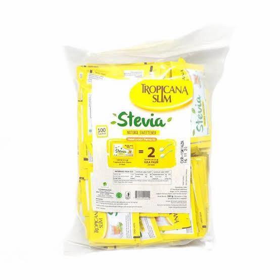 Gambar Terlaris Tropicana Slim Sweetener Stevia 100 Sachet Berkualitas dari gorengan asik undefined Tokopedia
