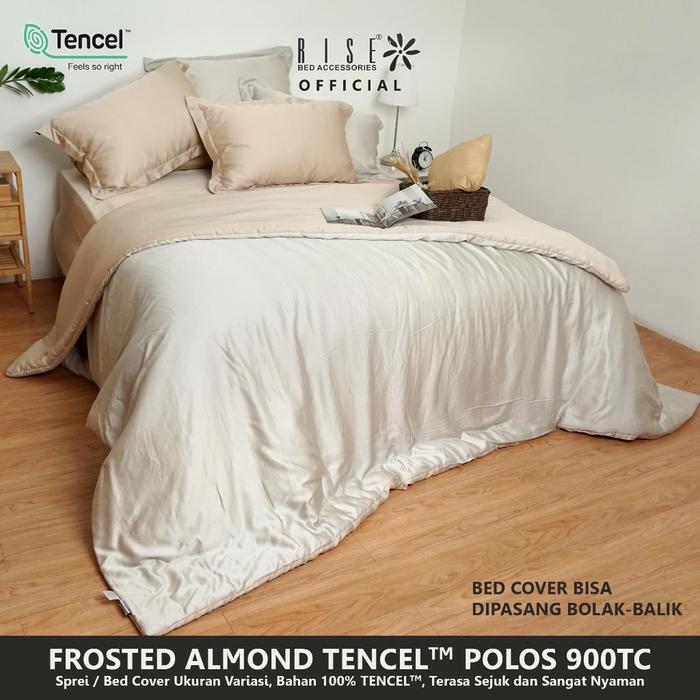 Gambar Rise Sprei Set TENCEL TM Lyocell 900TC Motif Frosted Almond - 180 x 200 dari risebedding undefined Tokopedia