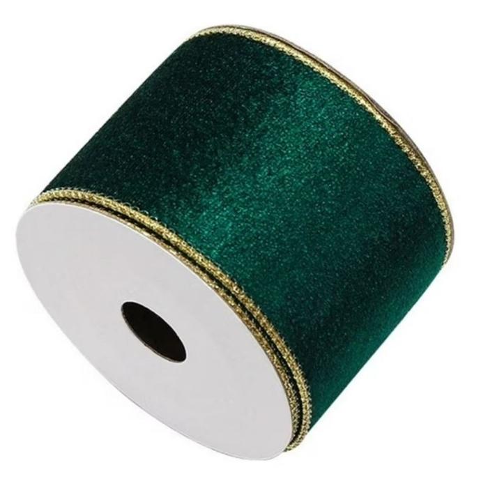 Gambar GROSIR Pita Rol Kain Merah List Emas Dekorasi Pita Natal Beludru Murah Grosir Dekorasi Ornamen Natal Harga Murah - HIJAU, PP 621 dari MadisonShop undefined Tokopedia
