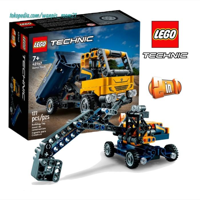 Gambar Lego Technic 42147 Dump Truck - Lego Mobil Truk 2In1 Grab/Gosend dari Manis Melodi Company undefined Tokopedia