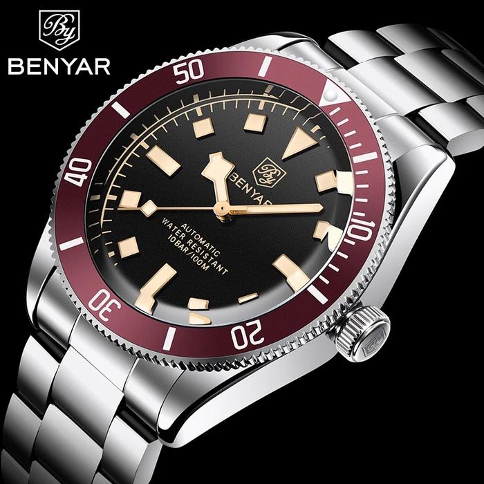 Jual Benyar Mens Watches Mechanical Automatic Top brand luxury