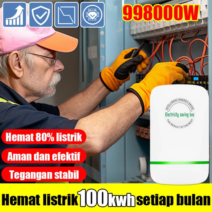 Gambar BEST SELLER Hanya 1Kwh per hari Alat Penghemat Listrik Electricity Saving Box Pasang dan mainkan US Hemat 80% listrik tegangan stabil Aman dan efektif Energy Saver Power Factor Saver Home Penghemat Daya Listrik Token Rumah Kost Kontrakan Apartemen Resto dari GLOBAL TECH2 undefined Tokopedia