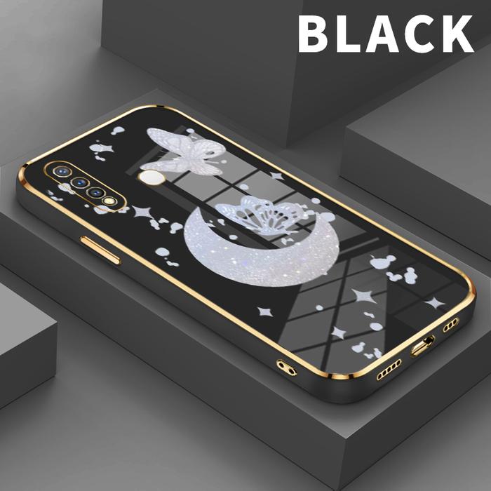 Gambar Casing Hp For VIVO Y19 Y16 Y17s Y18  Y18e VIVO  Y1s Kupu-kupu bulan Shoftcase slim shockproof silicon soft case premium - Black, VIVO Y1s dari parabatokoresmi undefined Tokopedia