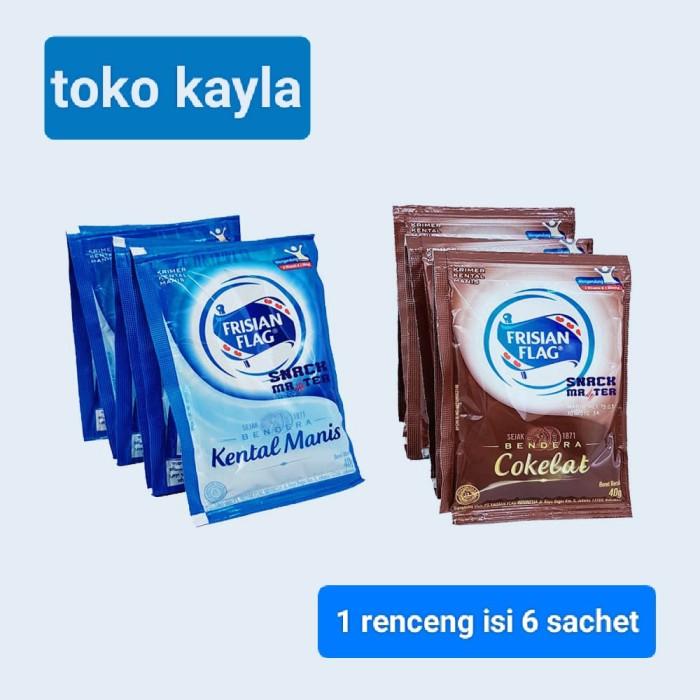 Gambar 1zy Susu Frisian Flag Bendera Kental Manis Renceng 40gr [isi 6 sachet] dari sukaryati basreng undefined Tokopedia