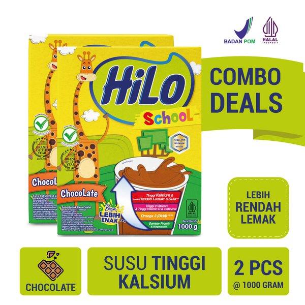Gambar `Terbaru~ Twin Pack - HiLo School Chocolate 1000 gram - Susu Tinggi Kalsium \\ dari cintavore undefined Tokopedia