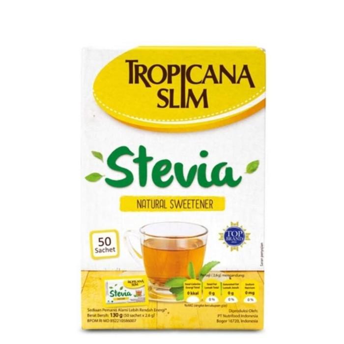 Gambar Terlaris Tropicana Slim Stevia [50 Sachet] Berkualitas dari gorengan asik undefined Tokopedia