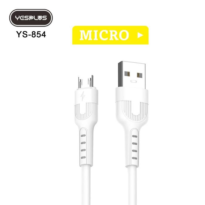 Gambar Kabel Data YESPLUS YS-854 Data Cable Fast Charging Quick Charge 6A 2.4A For Micro Type C Lighting - MICRO dari dranate undefined Tokopedia