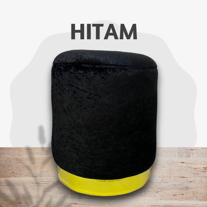 Gambar SOFA STOOL OTTOMAN/ SOFA BULAT/ FURNITURE DEKORASI RUMAH TERLARIS - Hitam dari INHAMA undefined Tokopedia