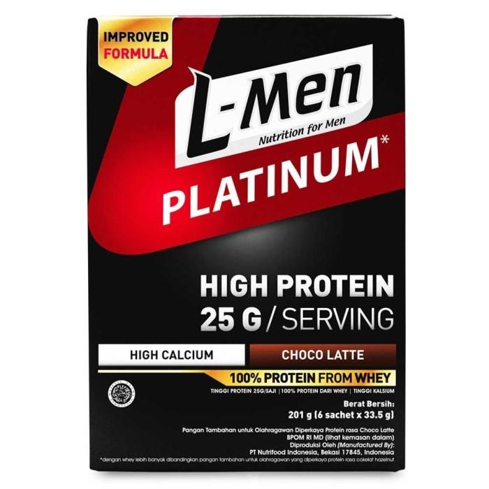 Gambar L-Men Platinum Choco Latte Refill 800gr - Suplemen Tinggi Protein dari anggita pedia undefined Tokopedia