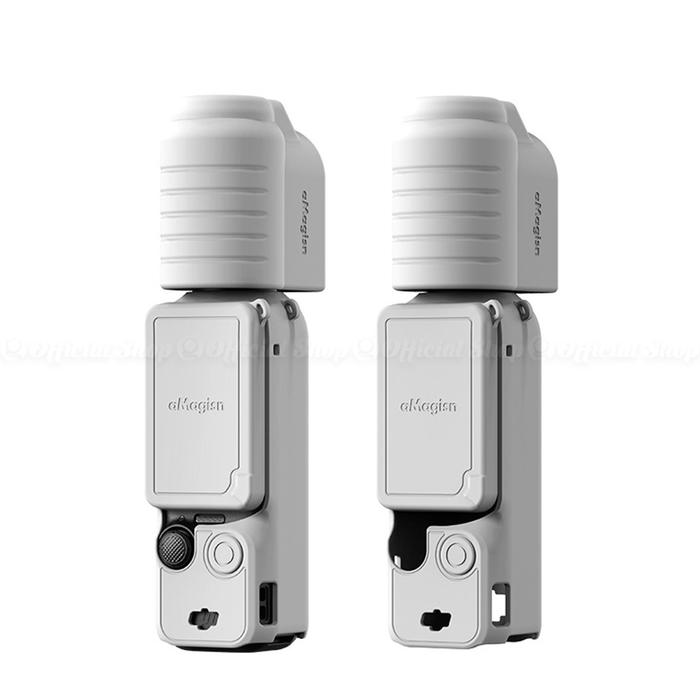 Gambar aMagisn Set Silicone Case for DJI Pocket 3 Combo Protective Cover OSMO POCKET3 Creator Combo Casing Silikon - Grey dari G-Rex undefined Tokopedia