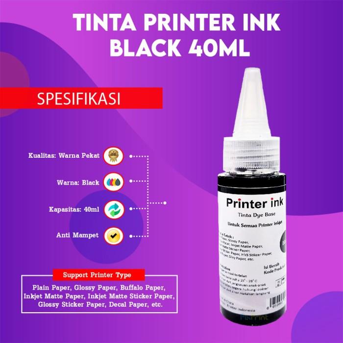 Gambar Tinta 40ml Printer Ink Cartridge Universal Inkjet PG810 CL811 PG745 CL746 Pg740 Cl741 PG88 CL98 PG740 CL741 Compatible Printer MG2170 MG2270 MG3170 MG3570 2770 TS207 TS307 MG2570 MG2570S E410 Dye Base - Black dari FixPrint Indonesia undefined Tokopedia