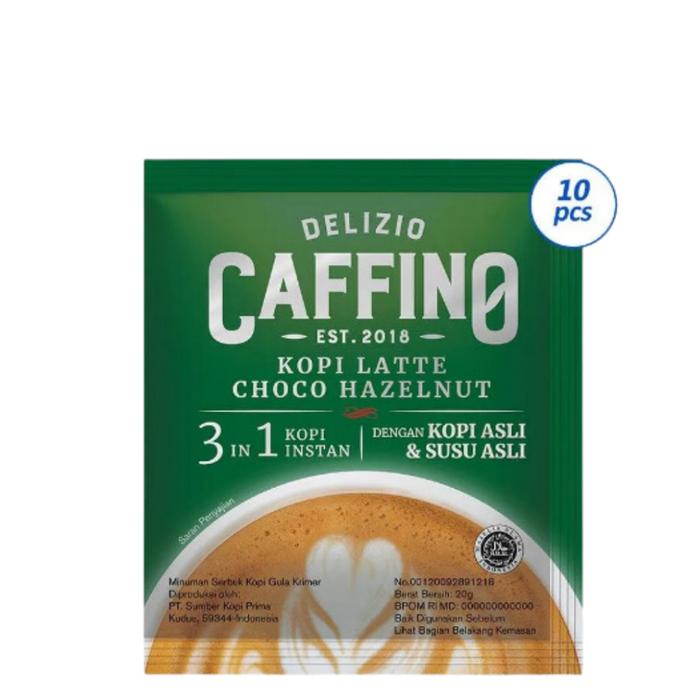 Gambar Delizio Caffino Kopi Latte Instan 3 In 1/Renteng 10Sachets - Choco Hazelnut dari Cloiz Mart undefined Tokopedia
