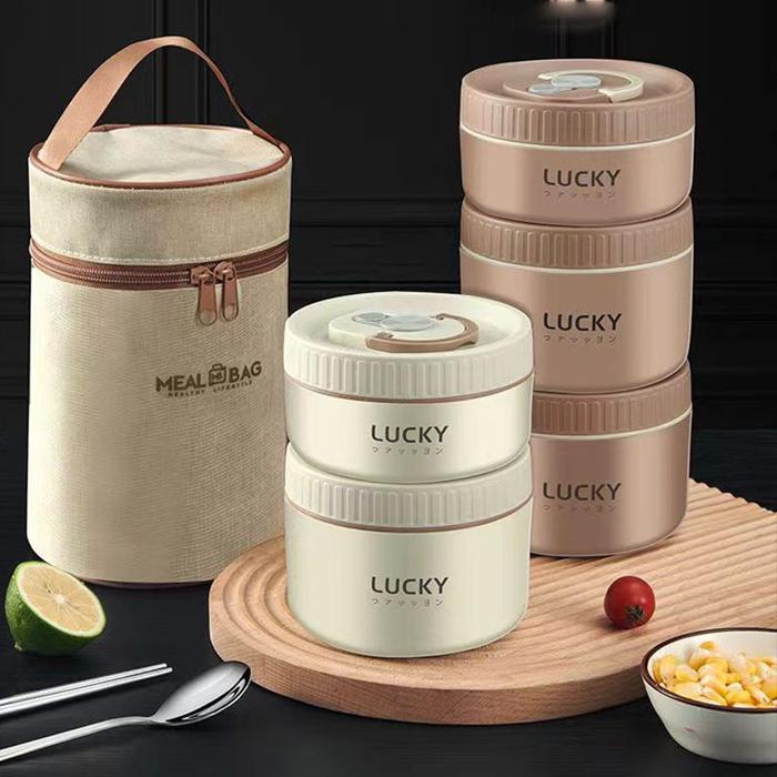 Jual S1NI! Kotak Makan Portable Tahan Panas Sealed Round Stainless ...