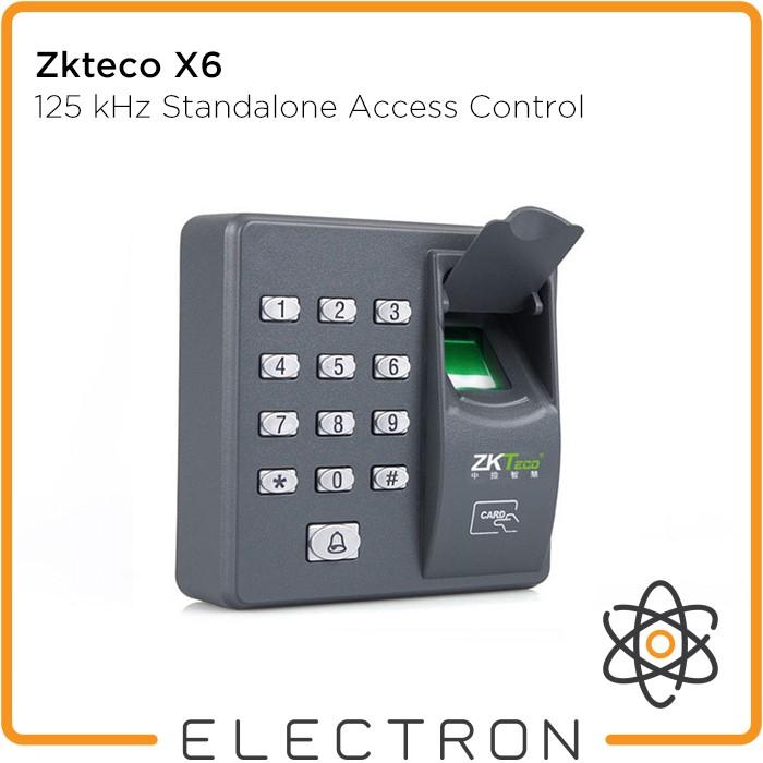 Gambar PTR Zkteco X6 Fingerprint RFID 125kHz Pin Standalone Access Control Akses dari laksanastoree undefined Tokopedia