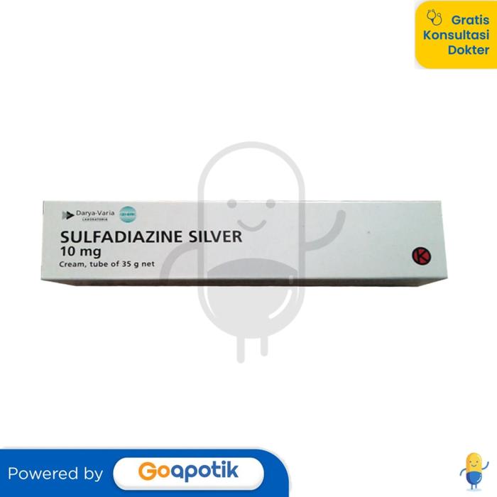 Gambar SULFADIAZINE SILVER DARYA VARIA 1% KRIM 35 GRAM TUBE dari Apotek Tangor by GoApotik undefined Tokopedia