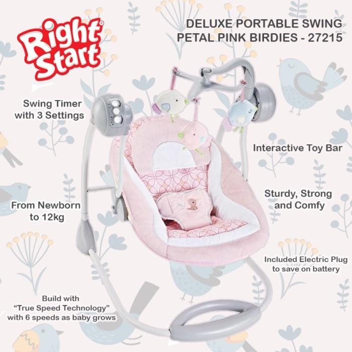 Gambar PTR Bouncer Right Start Deluxe Portable Swing / Ayunan Bayi Otomatis - 27215 dari dwifirdashop undefined Tokopedia