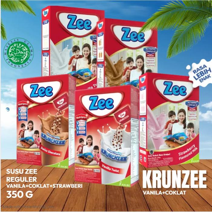 Gambar Zee Reguler 350gr Susu Pertumbuhan Anak 350gr KrunchZee Swiss Chocolate Vanila Strawberry dari TokoDanzu undefined Tokopedia