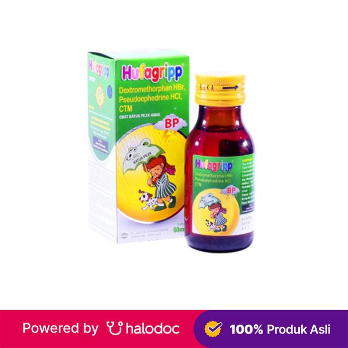 Gambar Hufagrip BP Sirup 60 ml - Obat Batuk & Flu - Halodoc dari Apotek Halomedika Tirta Raya Sidoarjo undefined Tokopedia