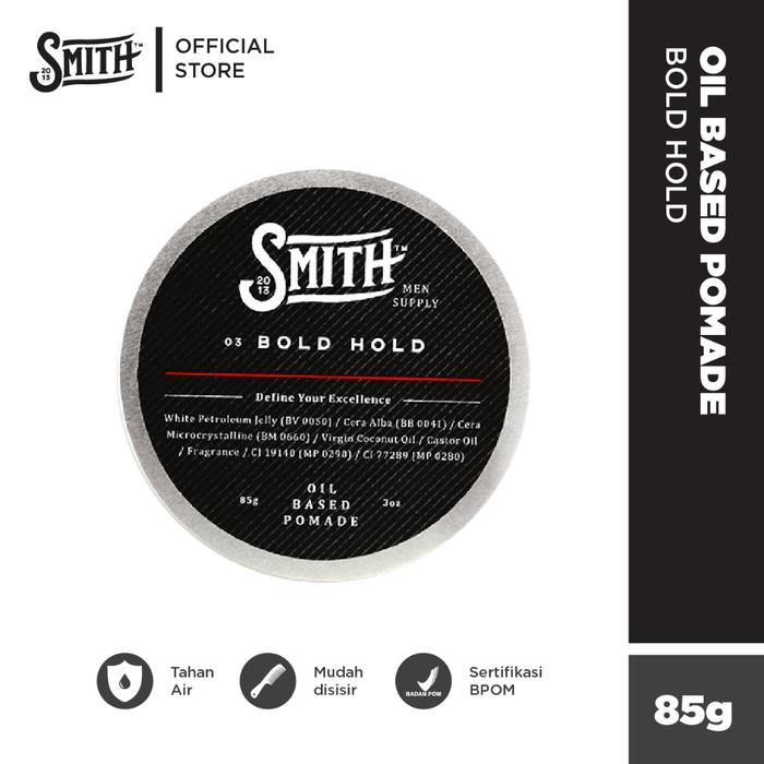 Gambar SMITH Pomade Oil Based Bold Hold 85 gr dari Martha Tilaar Shop_NEW undefined Tokopedia