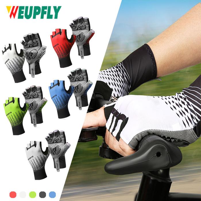 Jual Hot Sale Pair Bike Gloves for Men Cycling Gloves Half