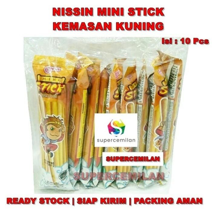 Gambar Sini! Nissin Mini Stick Kemasan Kuning (isi 10 Pcs) | Biskuit Stick Enak dari Waras Joyo undefined Tokopedia