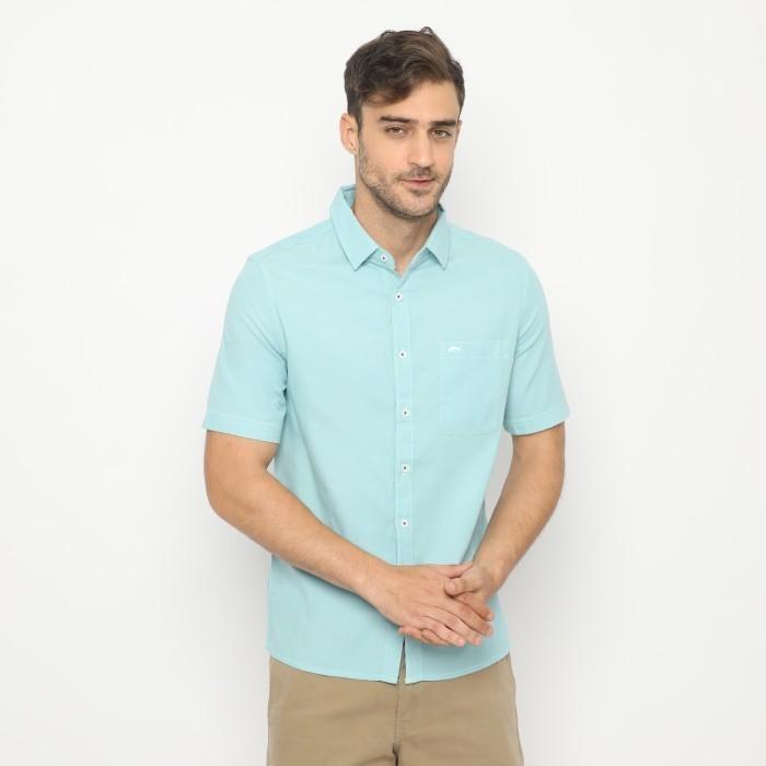 Gambar RICARDO Kemeja Pria Polos Lengan Pendek Biru Tosca 32236 - M dari RICARDO DBRITANO undefined Tokopedia