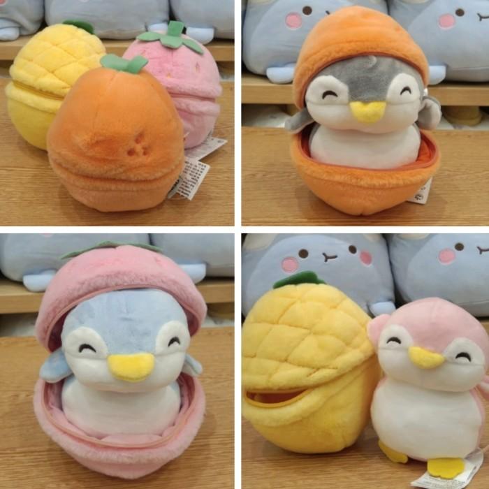 Gambar Miniso Fruit Series Penguin Plush Toy Surprise Ball Boneka Mainan - Merah Muda dari minisosurabaya__ undefined Tokopedia