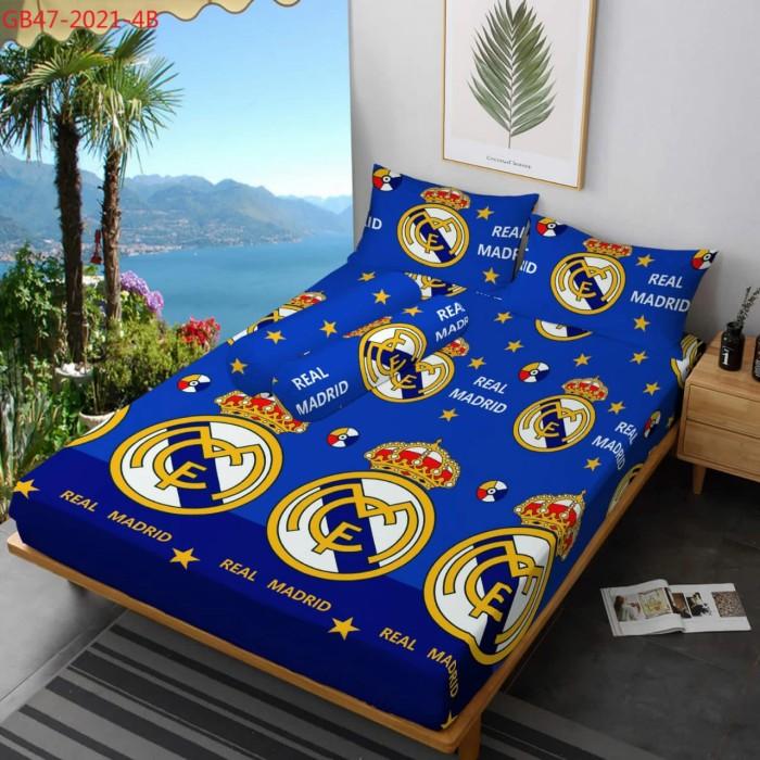 Gambar PRODUK SPREI SET SINGLE MOTIF BOLA REAL MADRID/SPREI DISPERSE HOME MADE HALUS TERLARIS - REAL MADRID, 180x200    no 1 dari sprei bandungs undefined Tokopedia