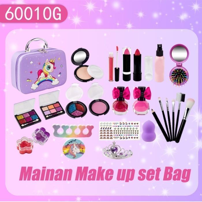 Gambar Peti Harta Karun Make Up Bag Unicorn pretend plays make up kit set mainan make up anak dengan fungsi asli - kado anak cewek - Bahan alami murni - Unicorn dari Kehidupan-Cerdas undefined Tokopedia