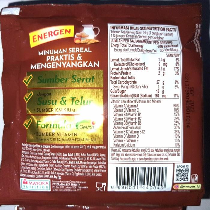 Gambar (HT1) Energen Cokelat 34 Gr x 10 Sacet dari ai atik1111 undefined Tokopedia