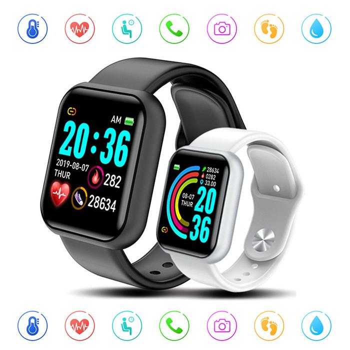 Jual Y68 Smart Watch Men Women Wristwatches D20 Smartwatch