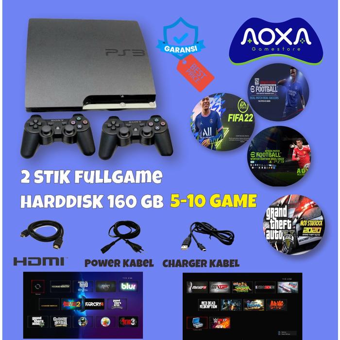 Jual [BARU] PS3 Playstation Slim CFW HDD 160 250 320 500 GB